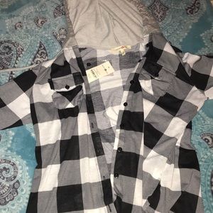 Thin Flannel with hood